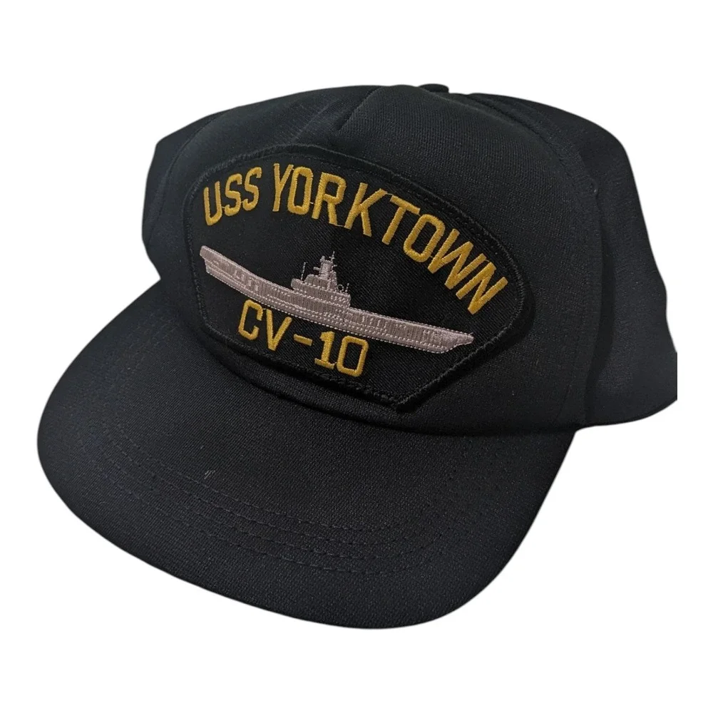 USS Yorktown CV-10 Aircraft Carrier Patch Hat‎ Snapback Made in USA